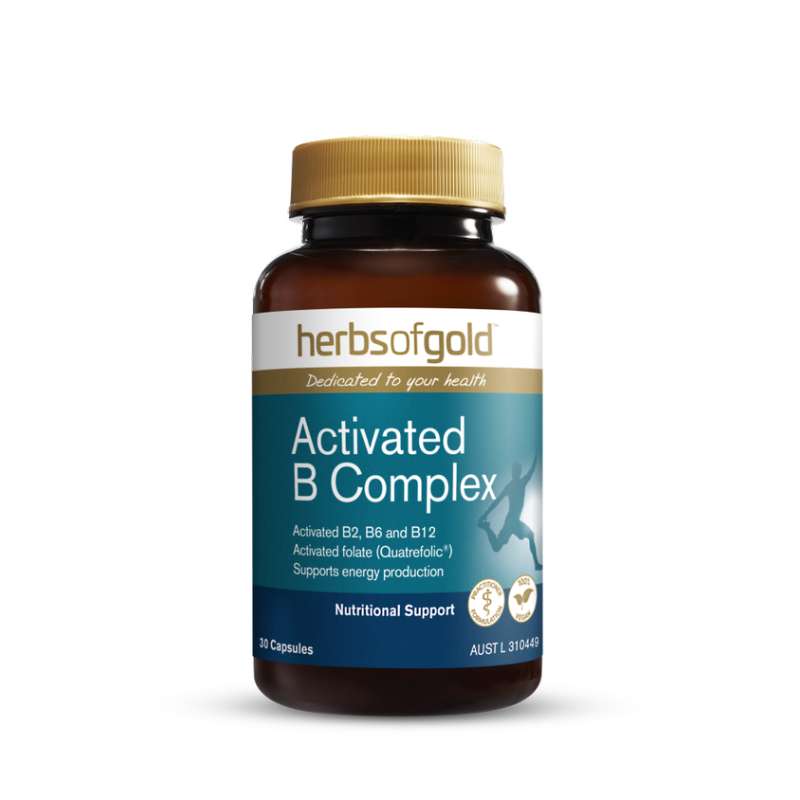 Herbs of Gold Activated B Complex 30 Vegetarian Capsules