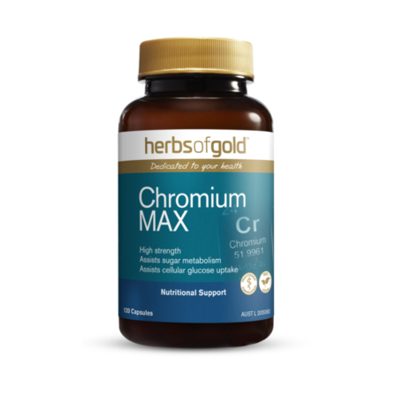 Herbs of Gold Chromium MAX 120 Vegetarian Capsules