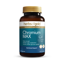Load image into Gallery viewer, Herbs of Gold Chromium MAX 120 Vegetarian Capsules