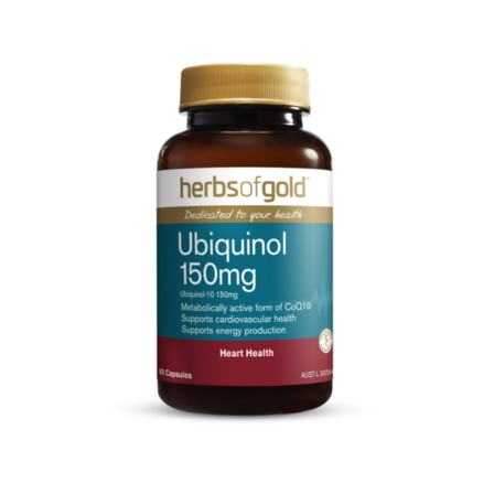 Herbs of Gold Ubiquinol 150mg 60 Capsules