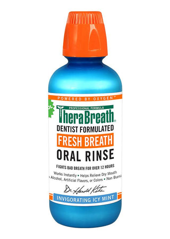 TheraBreath Invigorating Icy Mint Oral Rinse 473mL