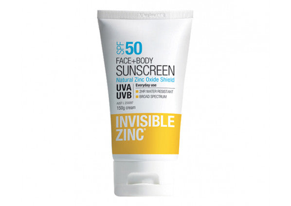 Invisible Zinc Sunscreen Face & Body SPF50+ 150g