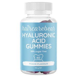 Haircarebear Hyaluronic Acid Gummies Peach Flavour 60 Gummies