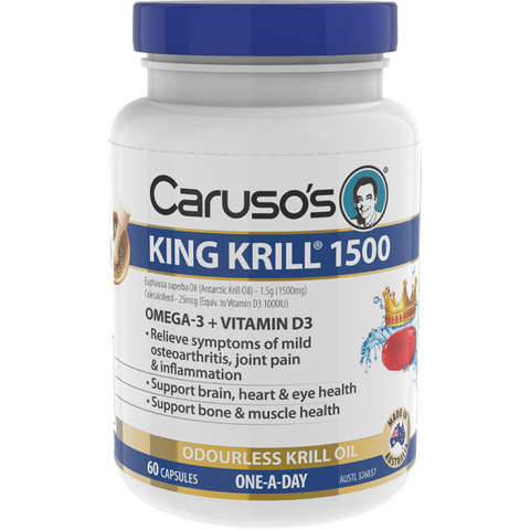 Caruso's Natural Health King Krill 1500mg 60 Capsules