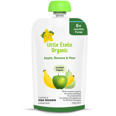 Little Etoile Organic Apple, Banana & Pear 120g