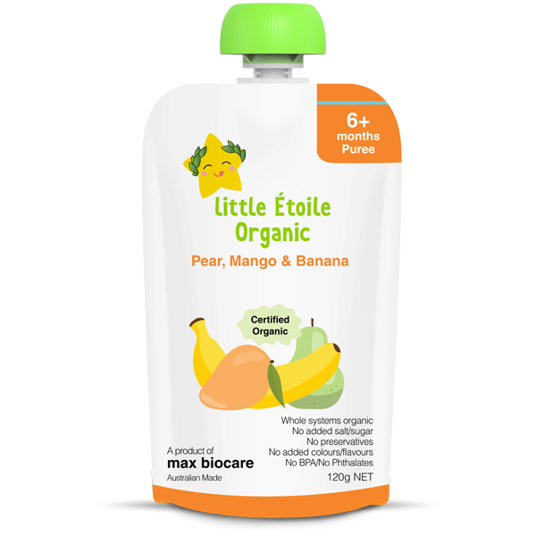 Little Etoile Organic Pear, Mango & Banana 120g