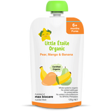 Little Etoile Organic Pear, Mango & Banana 120g