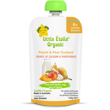 Load image into Gallery viewer, Little Etoile Organic Peach &amp; Pear Custard 120g (Expiry 09/2024)