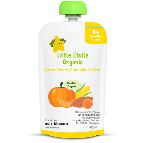 Little Etoile Organic Sweet Potato, Pumpkin & Corn 120g