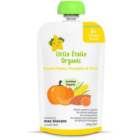 Little Etoile Organic Sweet Potato, Pumpkin & Corn 120g