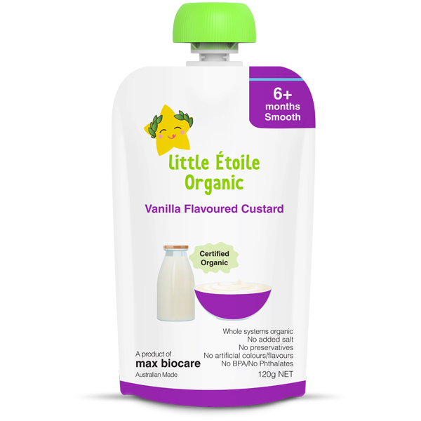 Little Etoile Organic Vanilla Flavoured Custard 120g