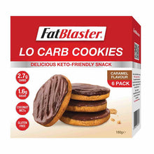 Load image into Gallery viewer, Naturopathica FatBlaster Low Carb Cookie Caramel Flavour Snacks 6 x 30g
