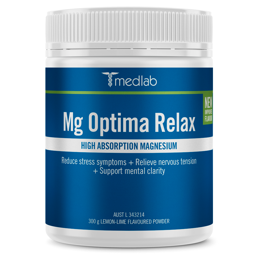 Medlab Mg Optima Relax Lemon Lime Flavour 300g