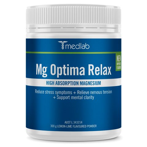 Medlab Mg Optima Relax Lemon Lime Flavour 300g