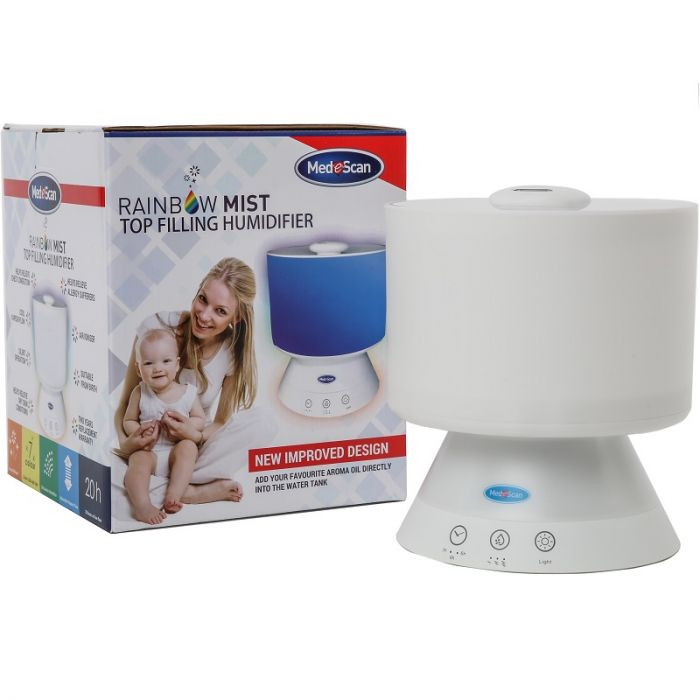 Medescan Rainbow Mist Top Filling Humidifier