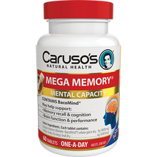 Load image into Gallery viewer, Caruso&#39;s Natural Health Mega Memory 60 Tablets