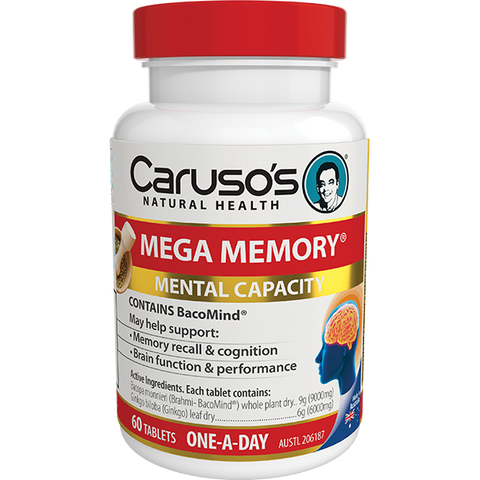 Caruso's Natural Health Mega Memory 60 Tablets