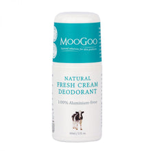 Load image into Gallery viewer, MooGoo Fresh Cream Deodorant Lemon Myrtle 60mL