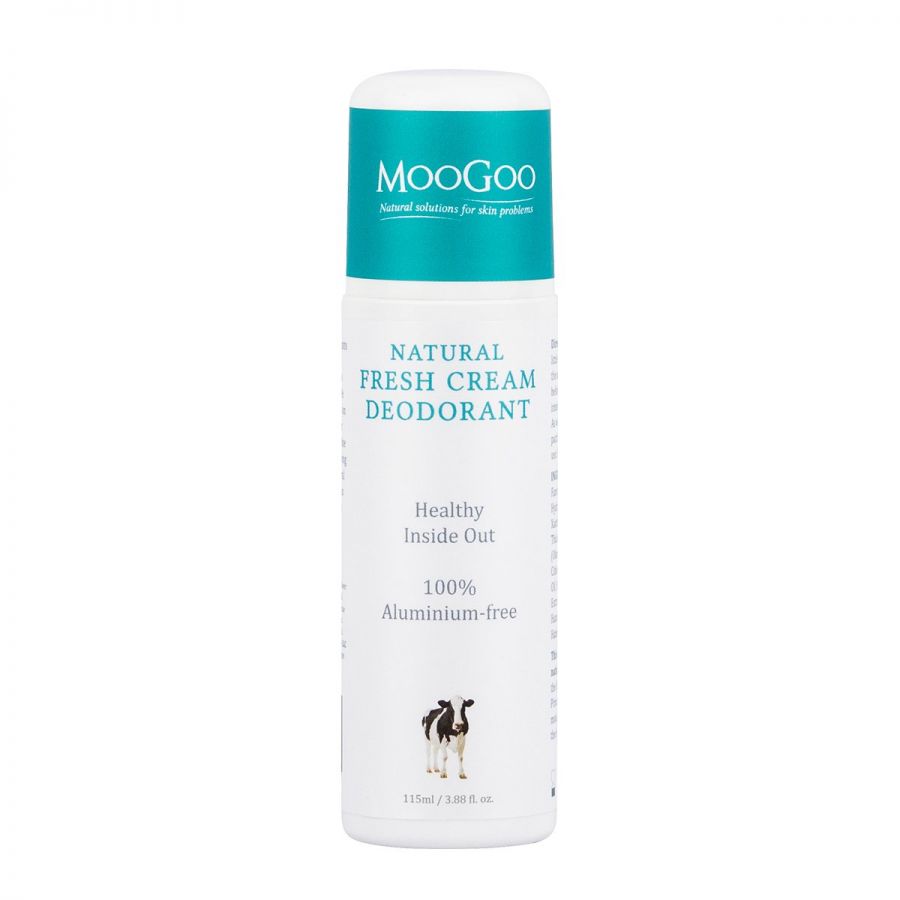 MooGoo Natural Fresh Cream Deodorant Lemon Myrtle 115mL