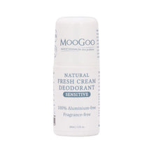 Load image into Gallery viewer, MooGoo Fresh Cream Deodorant Sensitive Fragrance Free 60mL