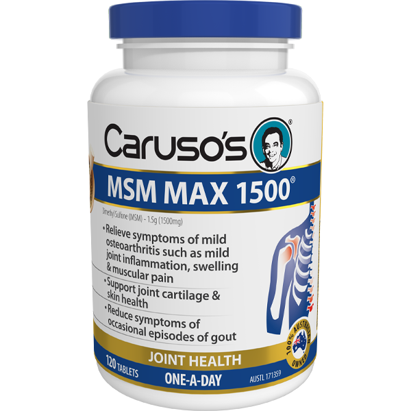 Caruso's Natural Health MSM MAX 1500 120 Tablets