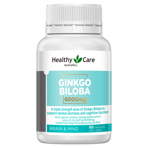 Healthy Care Ginkgo Biloba 6000mg 60 Capsules