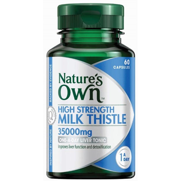 Nature's Own High Strength Milk Thistle 35,000mg 60 Capsules