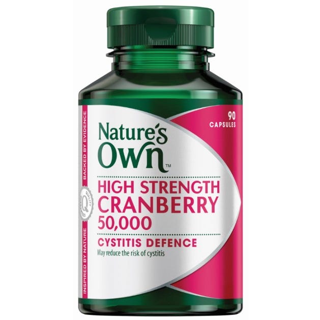 Nature's Own High Strength Cranberry 50000mg 90 Capsules