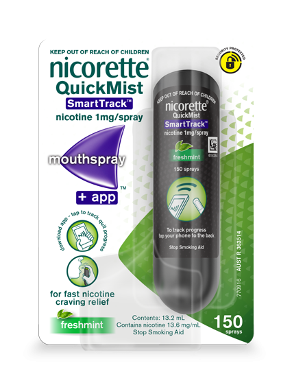 Nicorette QuickMist SmartTrack Mint 150 Sprays
