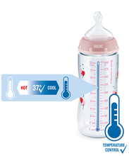 Load image into Gallery viewer, NUK First Choice Plus Baby Bottle with Temperature Control 3 x 300mL Trio Bottle PP Set