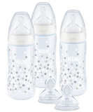 NUK First Choice Plus Baby Bottle with Temperature Control 3 x 300mL Trio Bottle PP Set