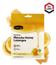 Load image into Gallery viewer, COMVITA Soothing Manuka Honey Lozenges with Propolis Lemon and Honey 40 Lozenges