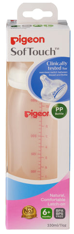 Pigeon SofTouch Peristaltic Plus PP Bottle 330mL