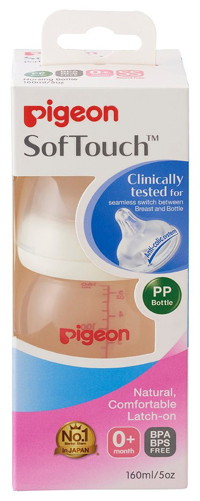 Pigeon SofTouch Peristaltic Plus PP Bottle 160mL