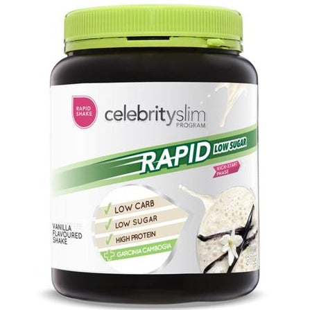 Celebrity Slim Rapid Low Sugar Vanilla Shakes 672g