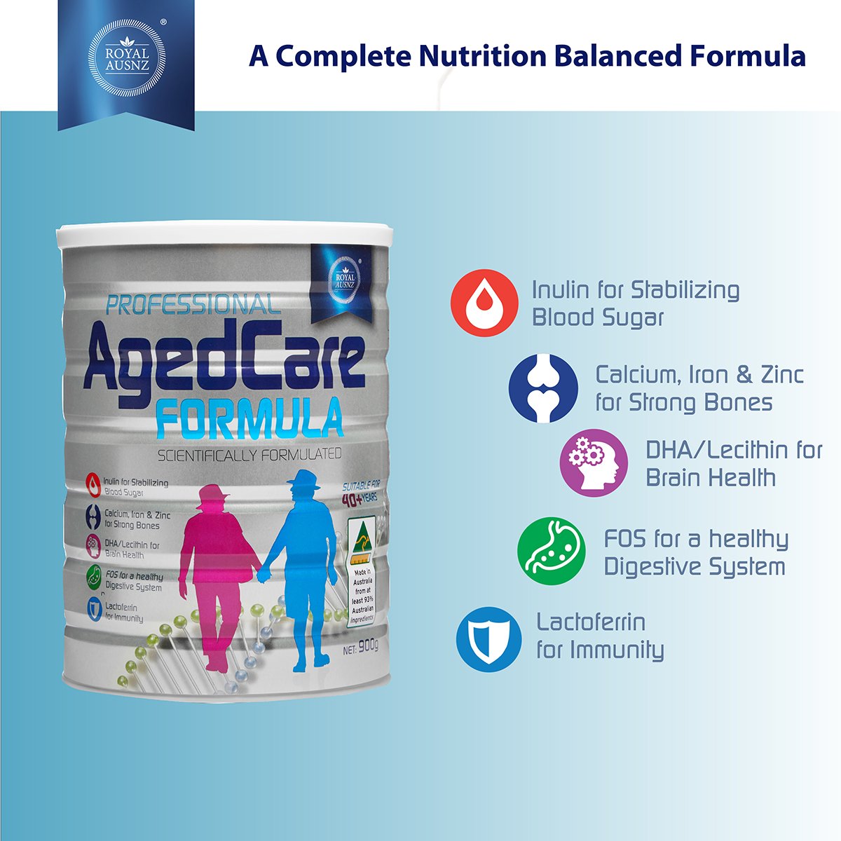 Royal AUSNZ AgedCare Formula 900g