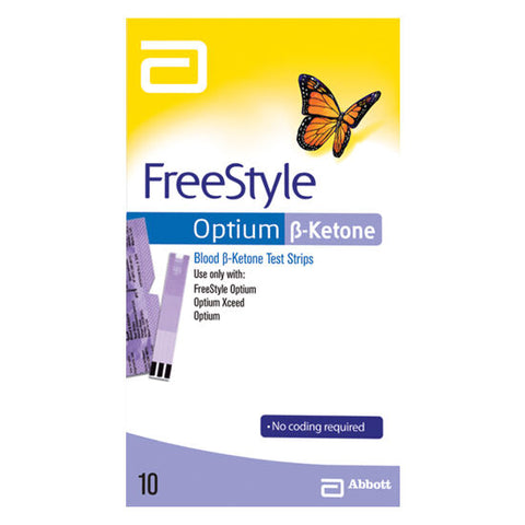 Abbott Optium Blood KETONE Test Strips (10 Tests)