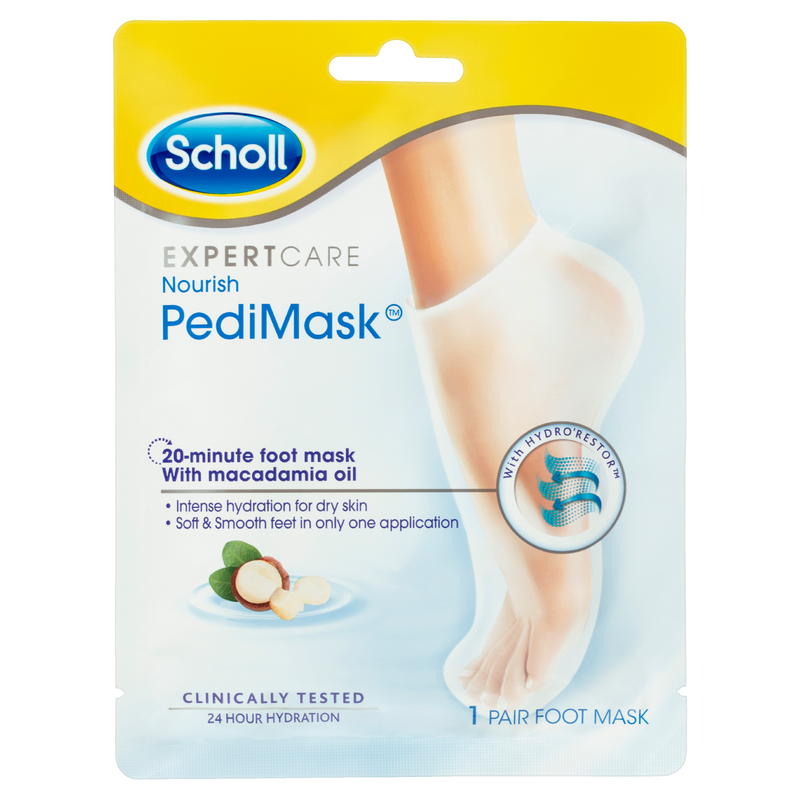 Scholl ExpertCare Nourish PediMask with Macadamia Oil 1 Pair