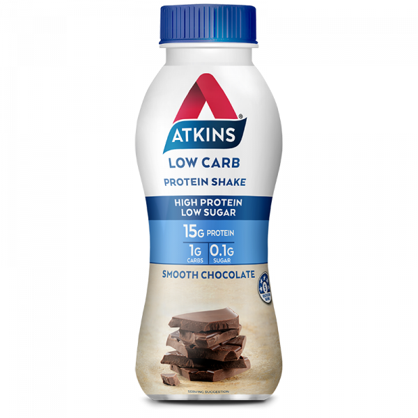 Atkins Low Carb Protein Shake Smooth Chocolate RTD 330mL