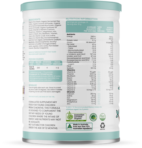 Sprout Organic Plant-Based Toddler Drink 12+ Months 700g