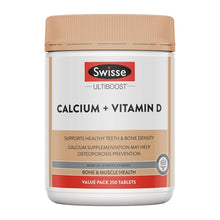 Load image into Gallery viewer, Swisse Ultiboost Calcium + Vitamin D 250 Tablets