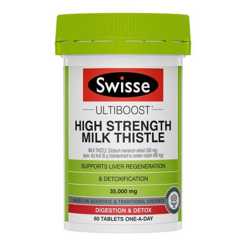SWISSE Ultiboost High Strength Milk Thistle 35000mg 60 Tablets
