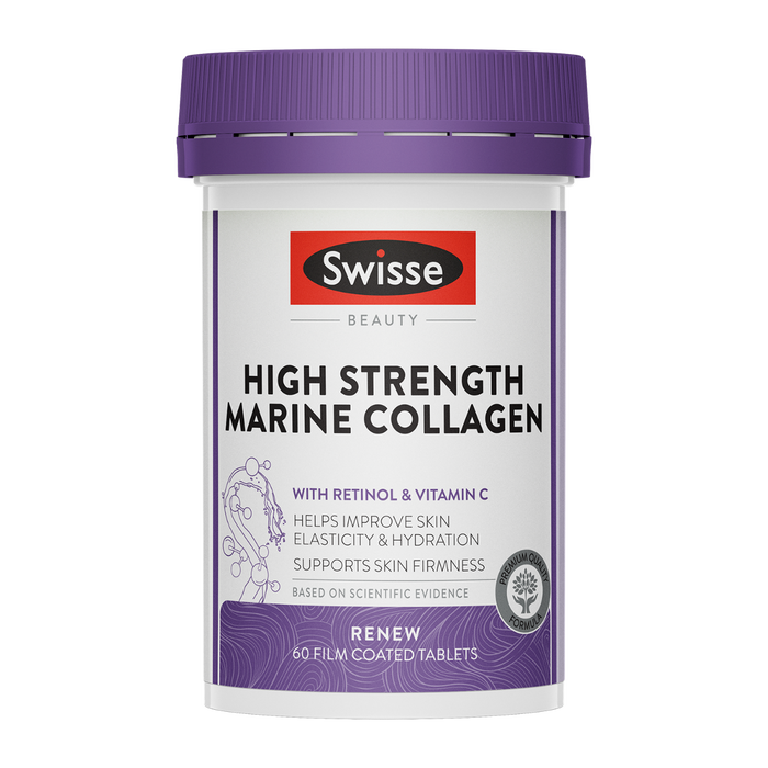 Swisse Beauty High Strength Marine Collagen 60 Tablets (Expiry 01/2025)