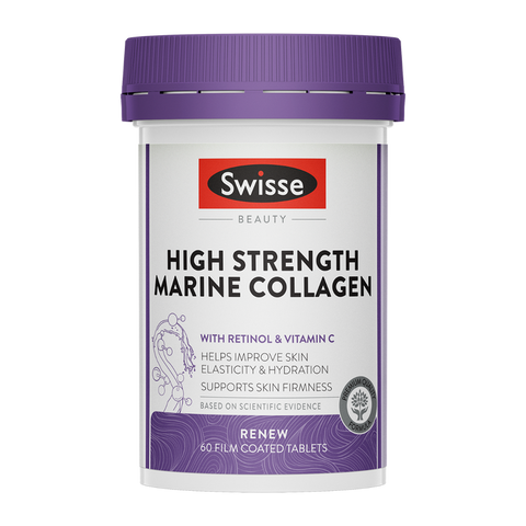 Swisse Beauty High Strength Marine Collagen 60 Tablets (Expiry 01/2025)