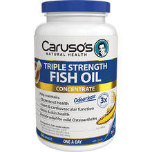 Load image into Gallery viewer, Caruso&#39;s Natural Health Triple Strength Fish Oil 150 Capsules