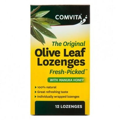 COMVITA Olive Leaf Lozenges 12 Lozenges box