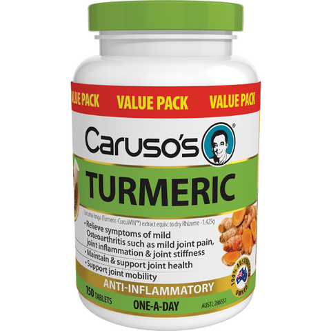 Caruso's Natural Health Turmeric 150 Tablets