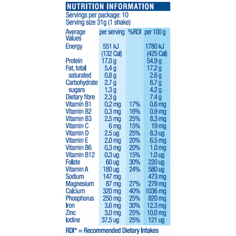 Atkins Low Carb Vanilla Protein Shake Mix 310g