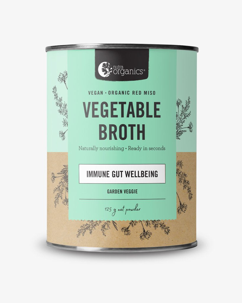 Nutra Organics Vegetable Broth Powder Garden Veggie 125g