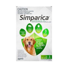 Load image into Gallery viewer, Simparica 80Mg 20.1 - 40Kg Green 3 Pack